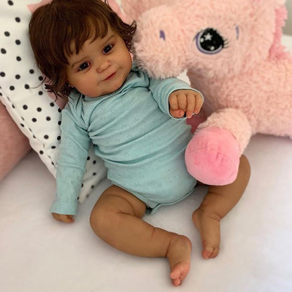 20 Inches Sweet Nadial Brown Hair Reborn Doll Girl-Maddie Series