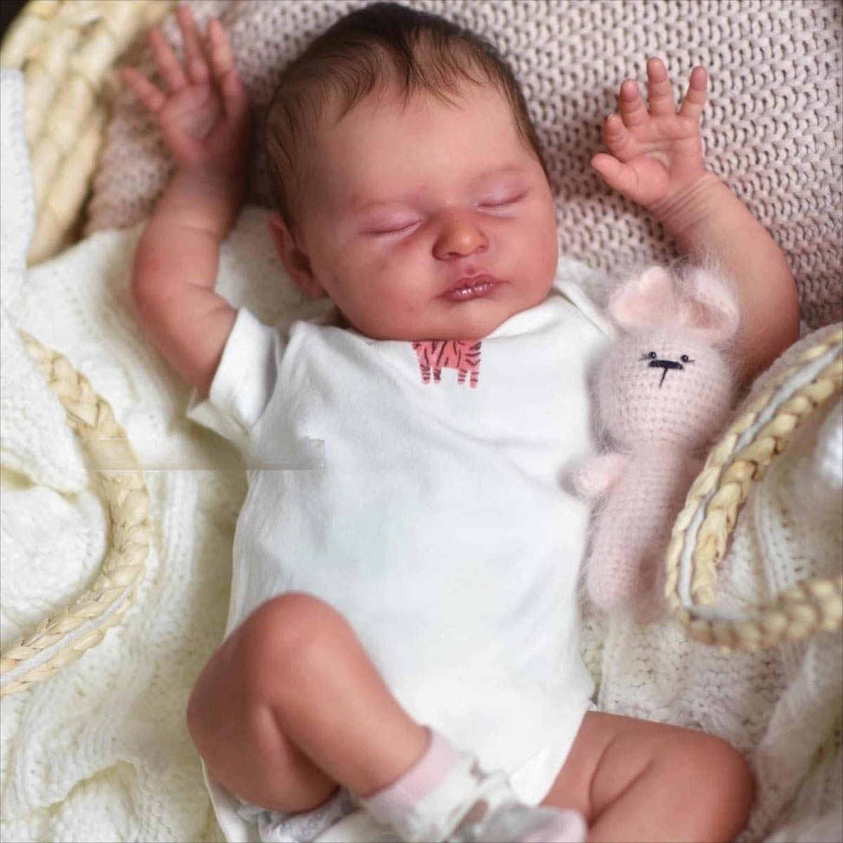 20 Inches Sweet Bernice Sleeping Reborn Doll Girl- Laura Serie