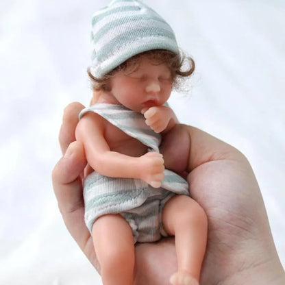 6 Inches 15cm Twin A Sleeping Mini Reborn Doll