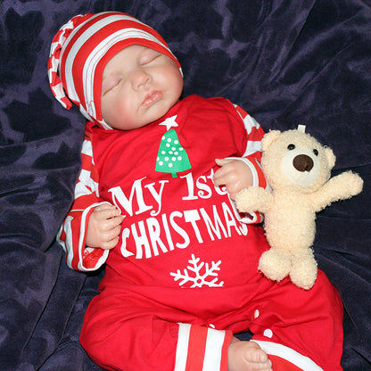 20 inches Closed Eyes Christmas Reborn Baby Girl/Boy-Loulou