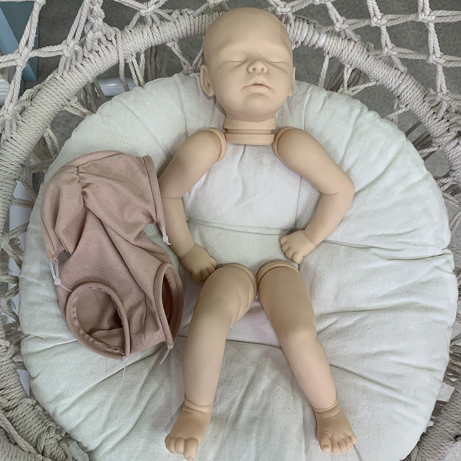 20 inches Avelee Closed Eyes DIY Blank Unpainted Reborn Doll Kit