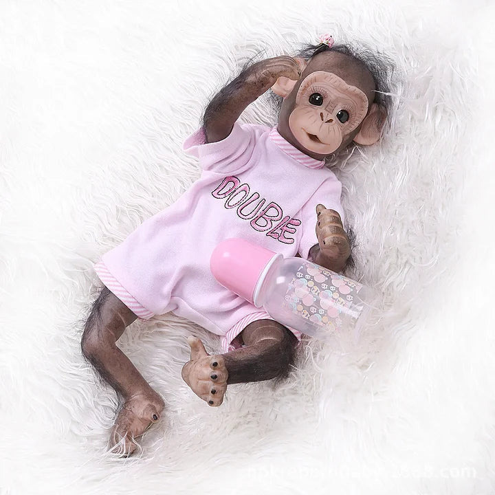 New 40CM Handmade Detailed Painting Reborn Baby Monkey