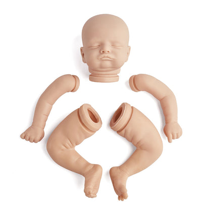 20 inches Rosalie DIY Blank Unpainted Closed Eyes Reborn Doll Kit