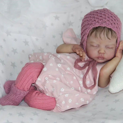 18 inches Delilah Closed Eyes DIY Blank Unpainted Reborn Doll Kit