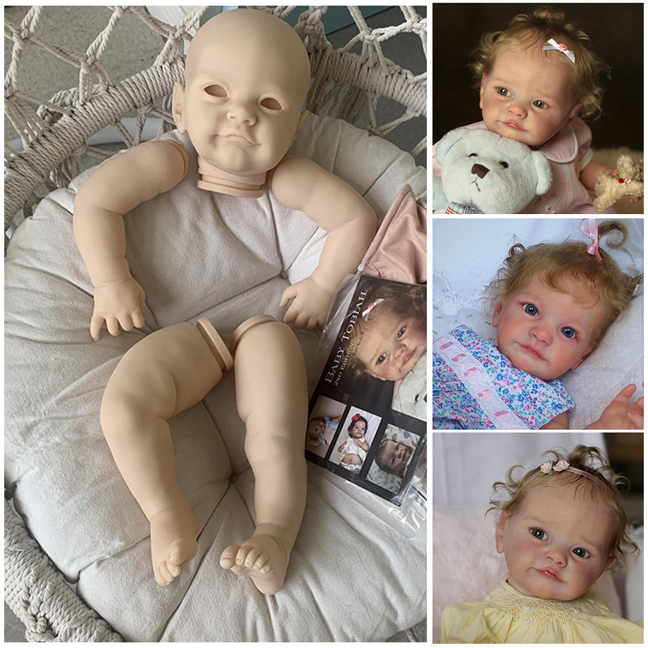 23 Inches Tobiah Open Eyes DIY Blank Reborn Doll Kit