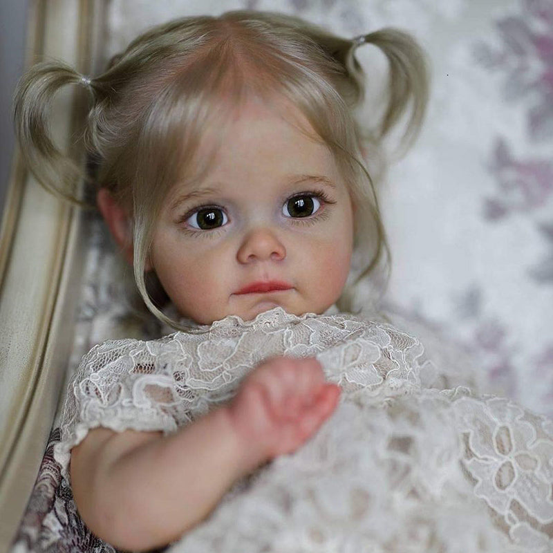 22 Inches Lifelike Sweet Sorrow Blond Hair Reborn Doll Girl - Maggie Series