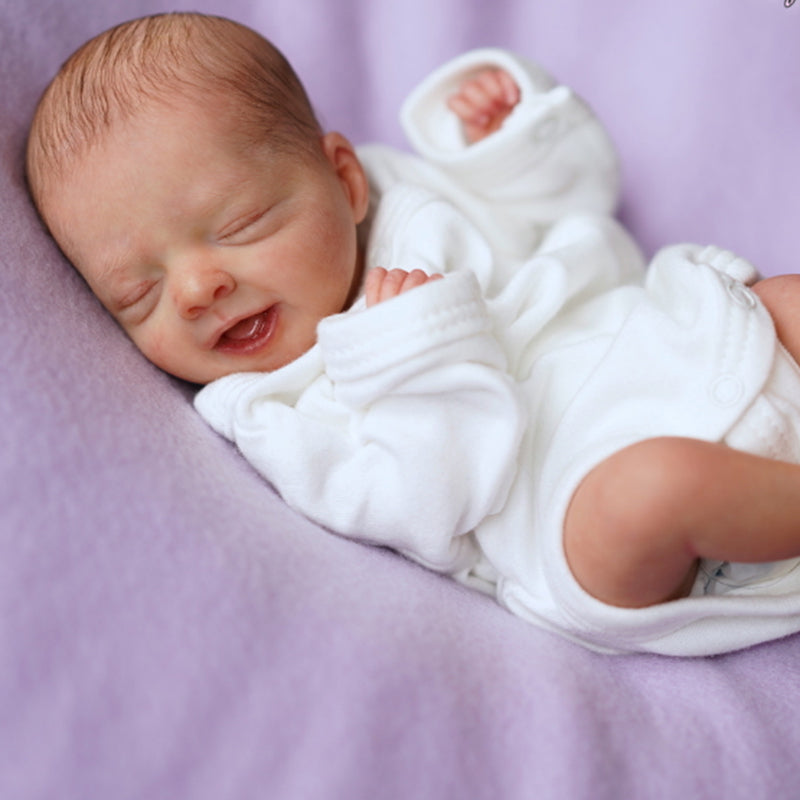 11 inches Salia Closed Eyes DIY Blank Unpainted Reborn Doll Kit