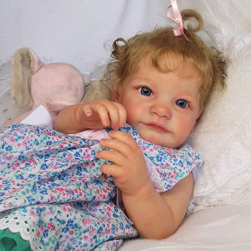 24 Inches Fabian Open Eyes Lifelike Reborn Doll With Hair