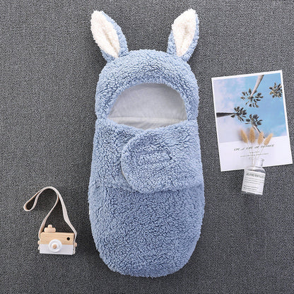 Plush Big Ears Baby Sleeping Bag For 16-24 Inches Reborn Dolls