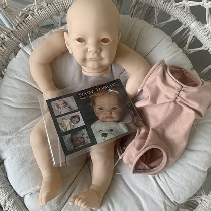 23 Inches Tobiah Open Eyes DIY Blank Reborn Doll Kit