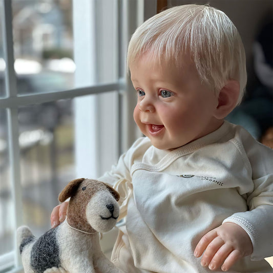 24 Inches Open Eyes Blonde Hair Reborn Doll -Yannik