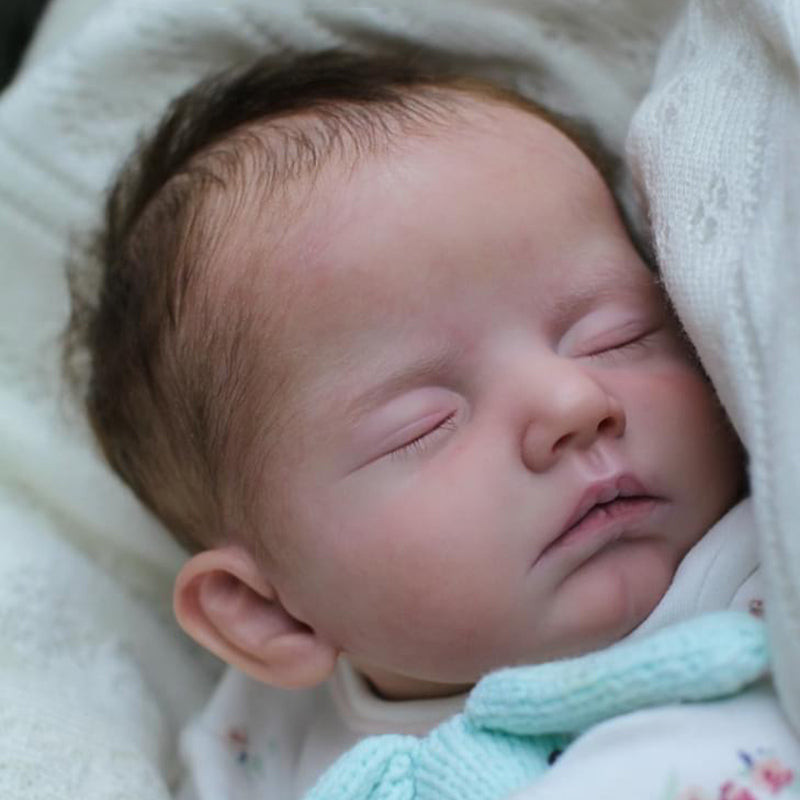 19 inches Sara Closed Eyes DIY Blank Unpainted Reborn Doll Kit