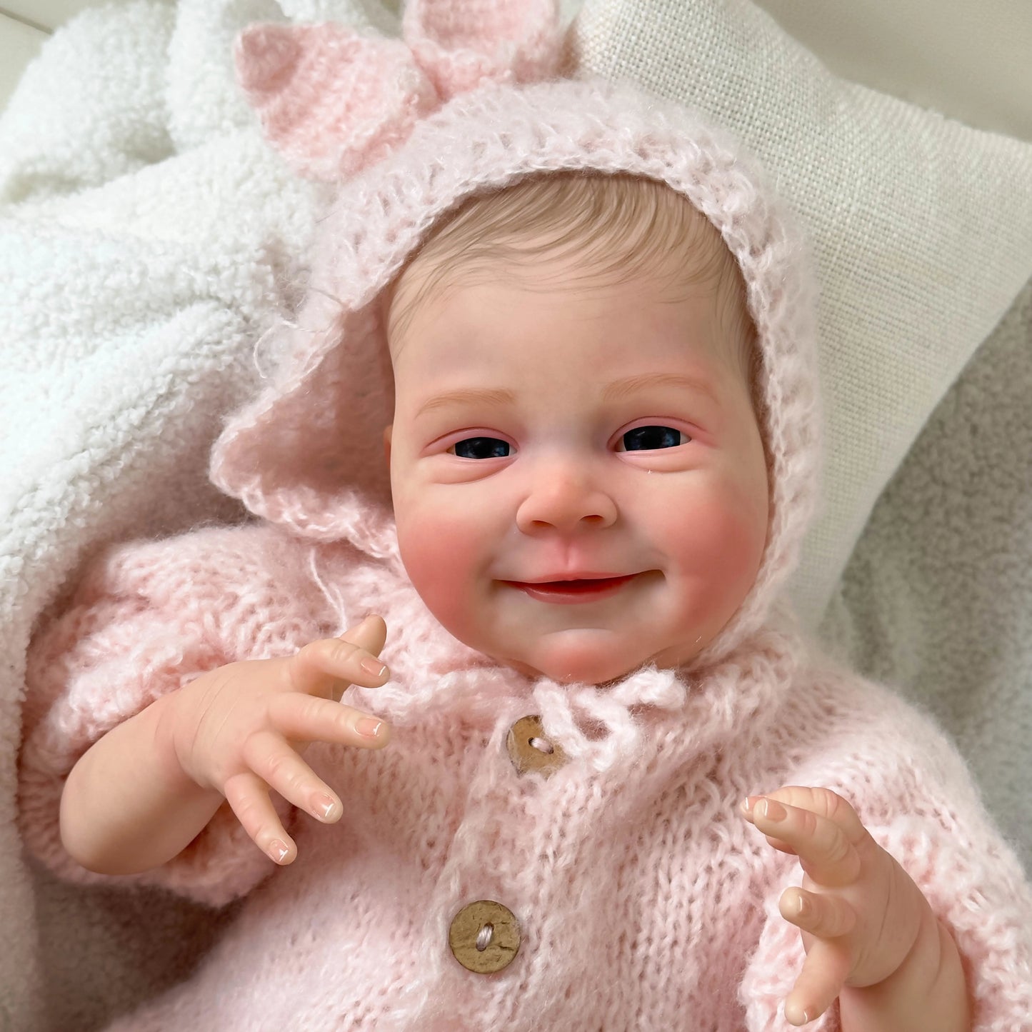 Harlan 19 Inches Lifelike Open Eyes Reborn Doll-Sebastia