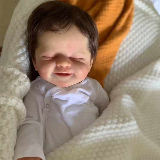 Freda 19 Inches Closed Eyes Short Hair Reborn Doll-Alisha