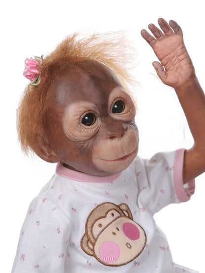 21'' Handmade Very Detailed Painting Reborn Baby Monkey