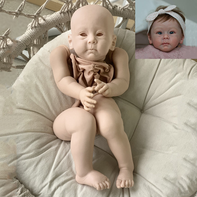 23 inches Toddler Baby Huxley Reborn Vinyl Unfinished Doll Kit