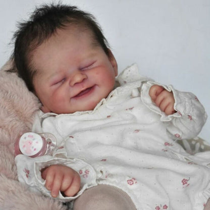 21 inches Alisha Smile Face DIY Blank Unpainted Reborn Doll Kit