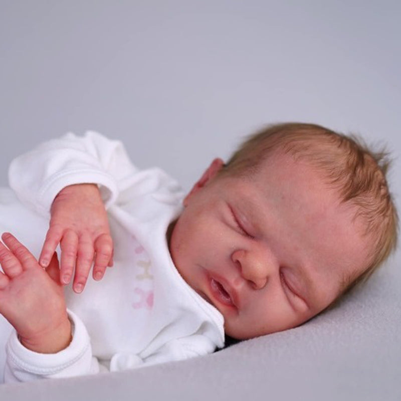 19.5 inches Macie Closed Eyes DIY Blank Unpainted Reborn Doll Kit