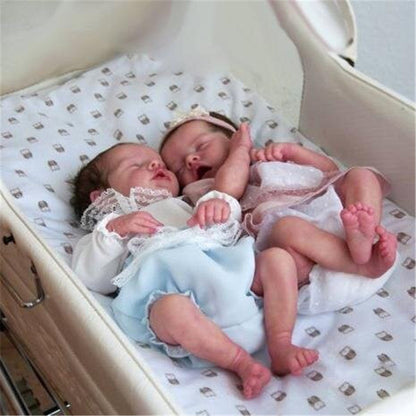 17" Sweet Sleeping Dreams Reborn Twins Sister Maren and Monica Truly Baby Doll Girl