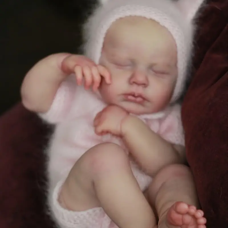 20 Inches Lifelike Woman Close Eyes Reborn Dolls Girls