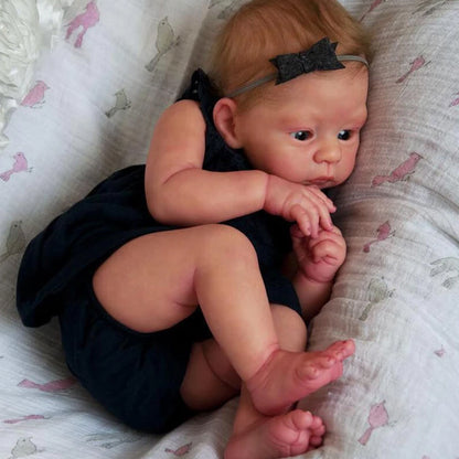 21 inches Harlow Open Eyes DIY Blank Unpainted Unfinished Reborn Doll Kit