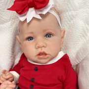 22 Inches Open Eyes Christmas Reborn Doll Girl-Saskia