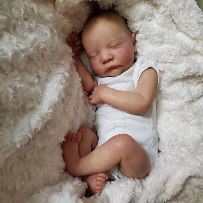 18 Inches Grant Closed Eyes Sleeping Reborn Doll Boy-Levi Serie