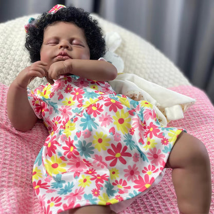 20 Inch Julius Closed Eyes African American Reborn Dolls-Loulou