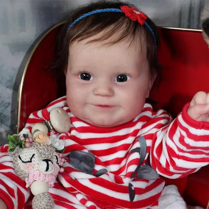 20 Inches open Eyes Reborn Dolls with Christmas Clothes-Maddie