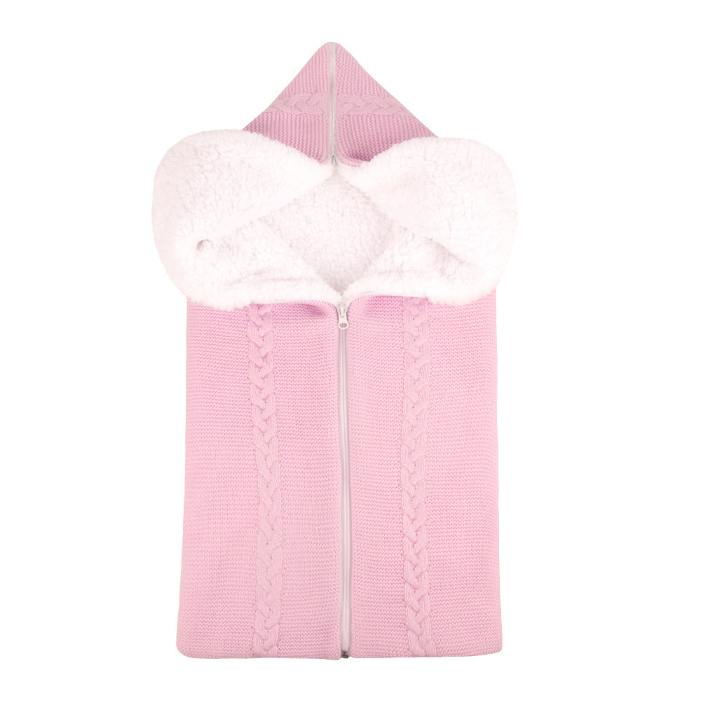 Warm Knit Fleece Sleeping Bag For 17-24 Inches Reborn Dolls