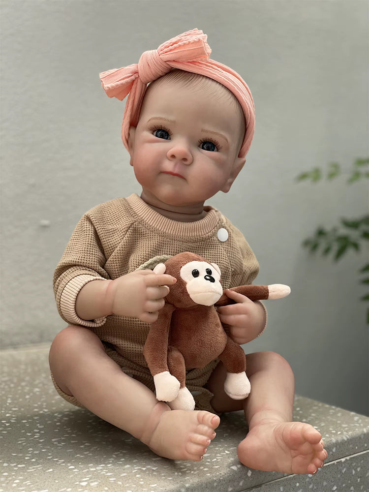 18 Inches Helen Open Eyes Cloth Body Reborn Doll-Bettie