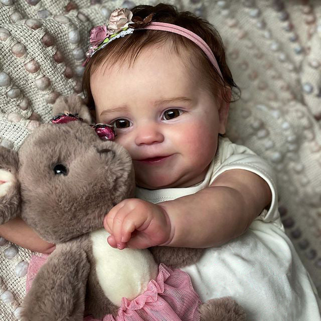 20 Inch Cute Lura Open Eyes Reborn Doll Girl- Maddie