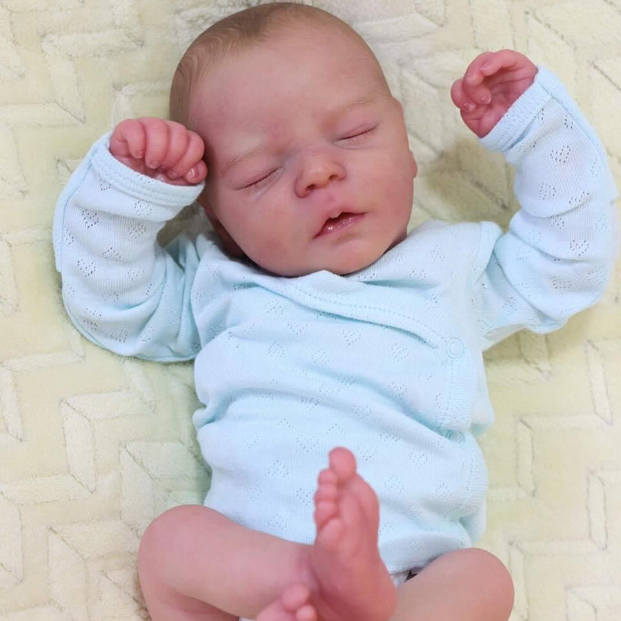 18 Inch Sleeping Kerwin Closed Eyes Reborn Doll Boy-Darren