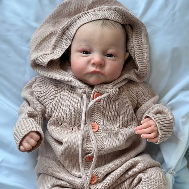 18'' Real Lifelike Carley Open Eyes Reborn Doll Boy/Girl-Levi Series