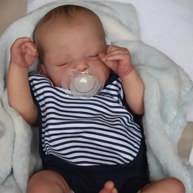 19 inches Realistic Closed Eyes Reborn Dolls-Sam