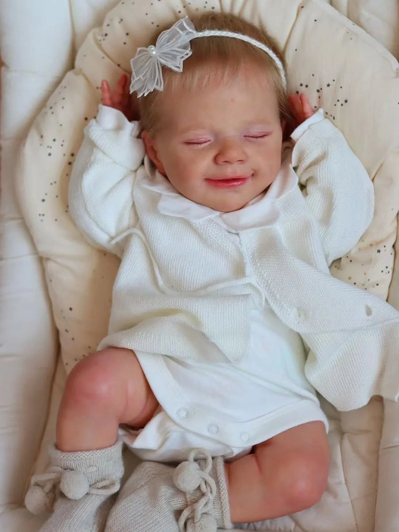 Leila 20 Inches lifelike reborn dolls girls with blonde hair - April