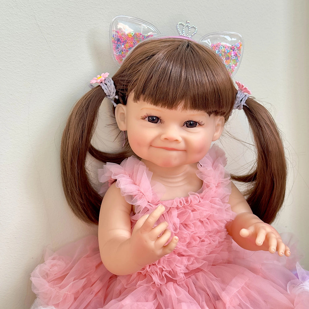 22 Inches Reborn Doll Girl With Long Hair - Raya