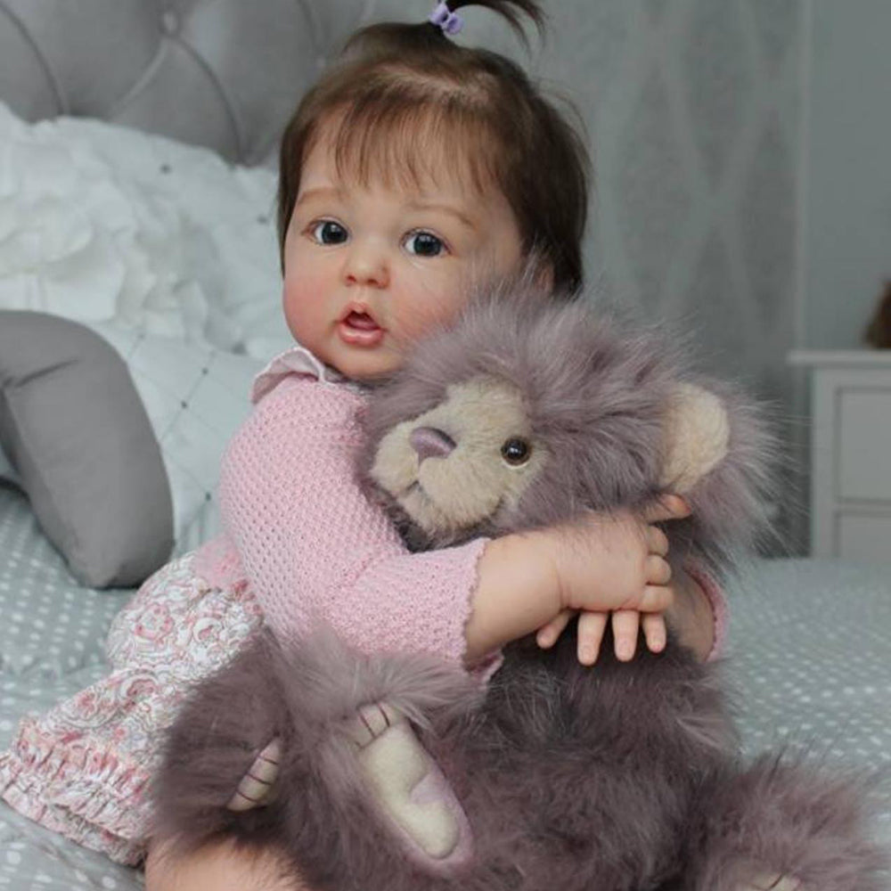 20/24 Inches Abel Open Eyes Reborn Dolls Girls With Hair