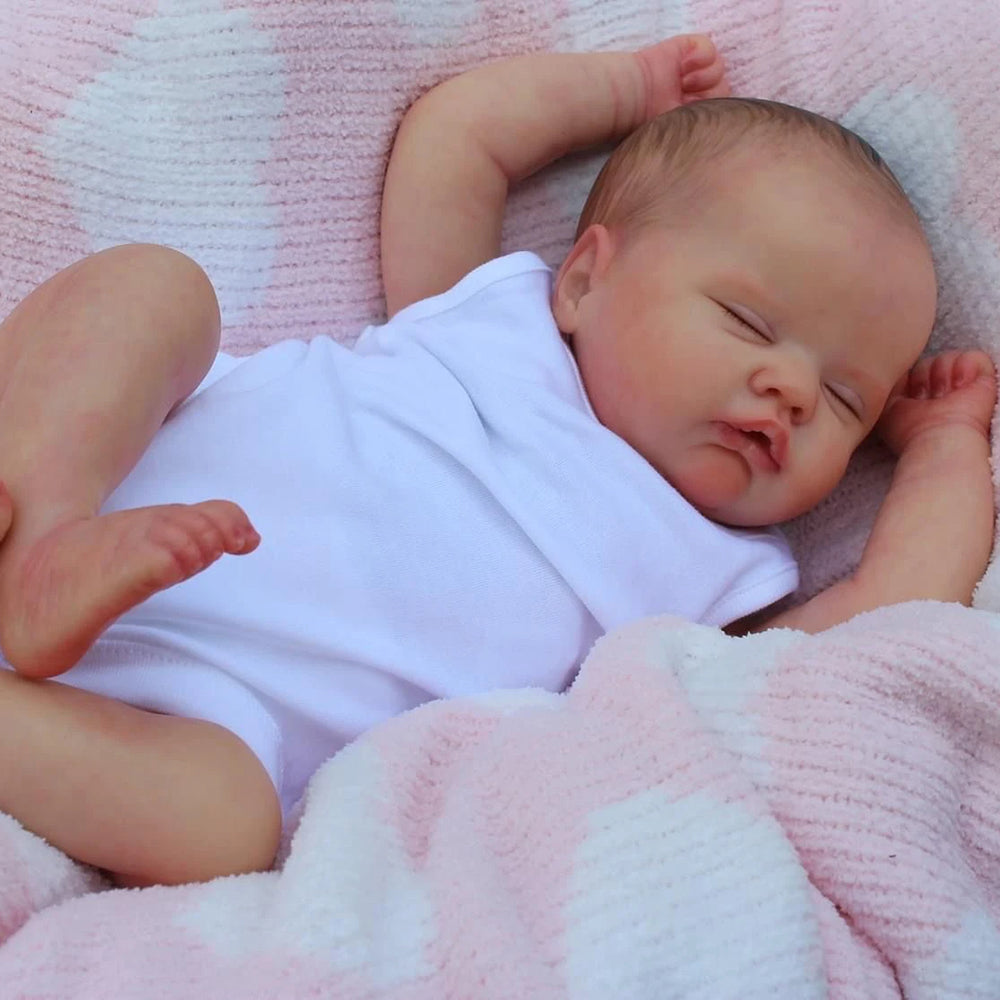 19 inches Lifelike Closed Eyes Reborn Dolls-Quinbee