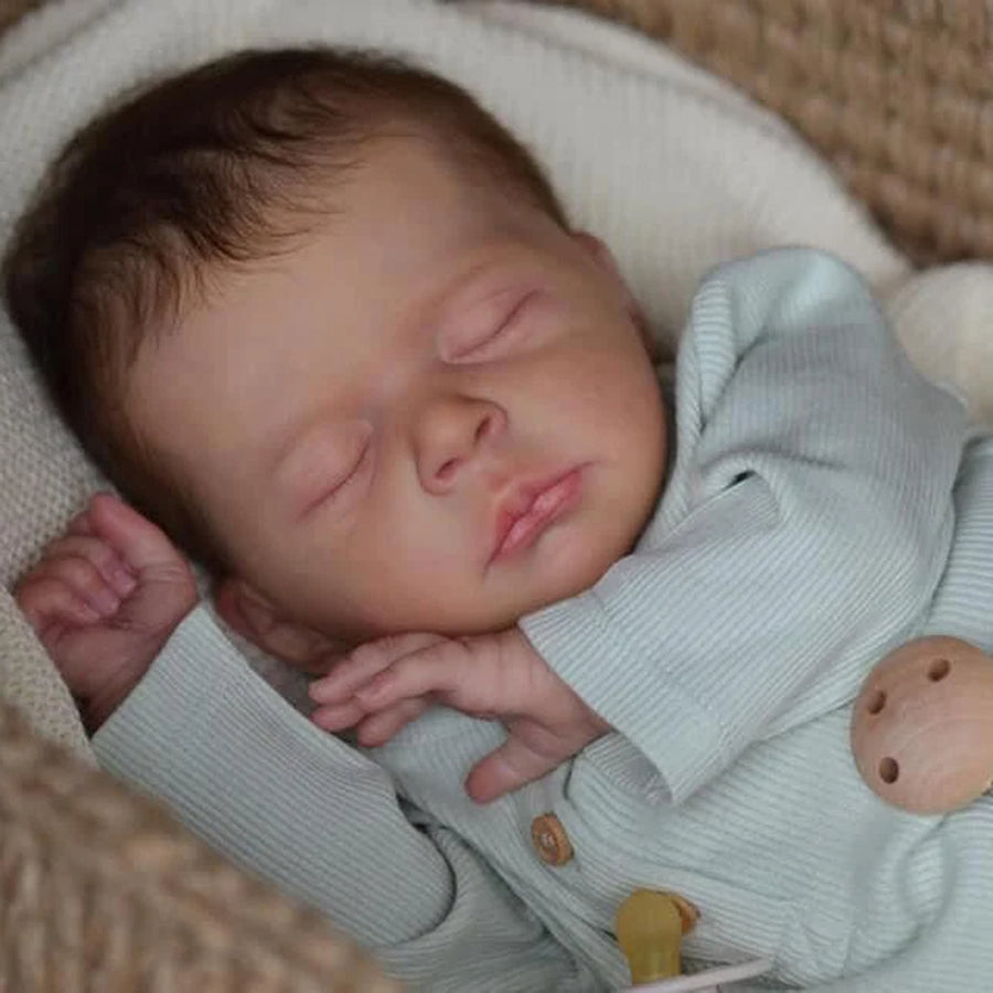 18 inches Lifelike Rooted Hair Closed Eyes Reborn Doll-Jude