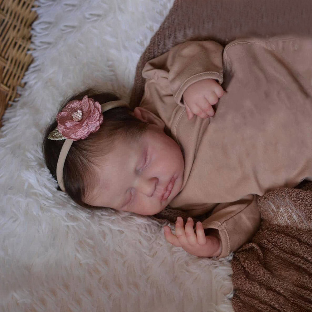 20 Inches Sweet Ina Close Eyes Reborn Doll Girl- Loulou Series