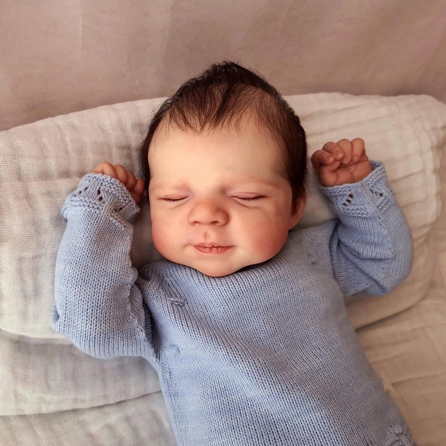 19 Inches Alvin Lifelike Closed Eyes Reborn Dolls Boys-Pascale