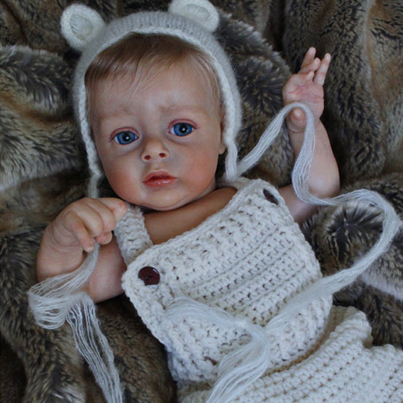 21 inches Chloe Open Eyes DIY Blank Unpainted Reborn Doll Kit