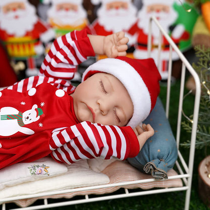 18 inch Lifelike Reborn Dolls with Christmas Clothes - Levi