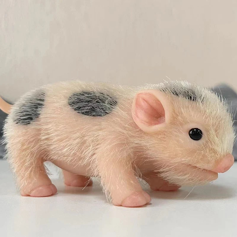 12cm realistic silicone open eyes reborn piglets