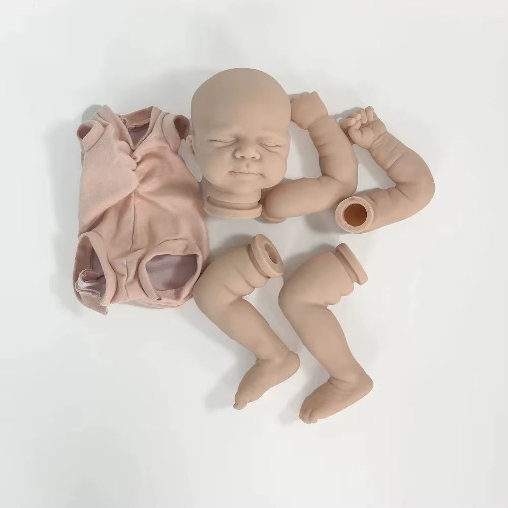 19 Inches Closed Eyes Unfinished Doll Kit Reborn Pascale