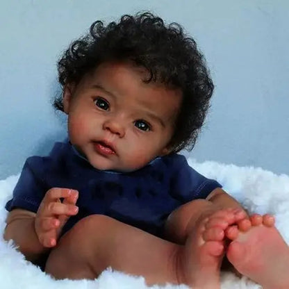 Porter 20 Inches Realistic African American Reborn Baby Boys - Raven