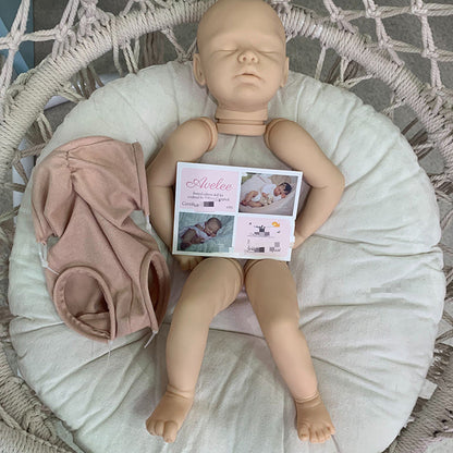 20 inches Avelee Closed Eyes DIY Blank Unpainted Reborn Doll Kit