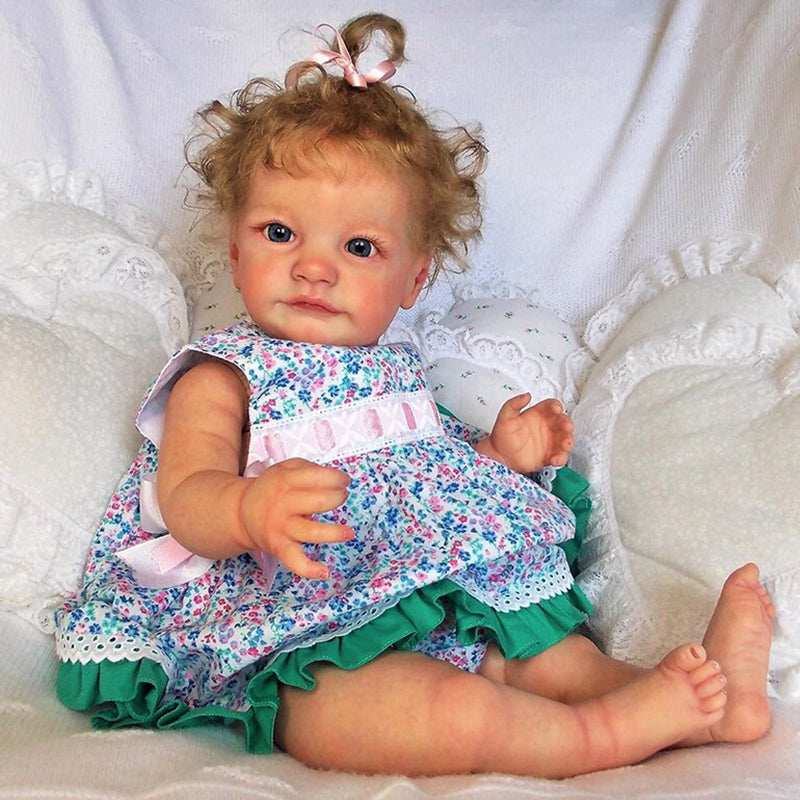 24 Inches Fabian Open Eyes Lifelike Reborn Doll With Hair