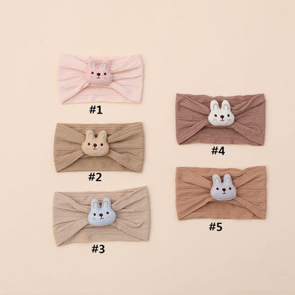 Cute bunny nylon baby headband